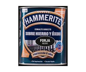 Hammerite 5093196 - Vernis Métallique Forge 750 ml Noir