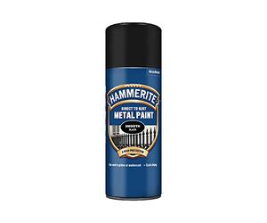 HAMMERITE Direct to Rust Peinture pour métal rouillé Noir 400 ML