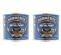 Hammerite Direct to Rust Smooth Finish Peinture métallique Noir 250 ml