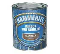 Julien Peinture pour fer Hammerite martelé – Direct sur rouille – 0,75 L châtaigne