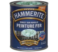 Peinture métal direct sur rouille Hammerite martelé vert jade 0,75L