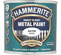 Hammerite HMMSATW750 Direct to Rust Métal Peinture, 750ml le Volume, Satiné Blanc