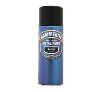 Hammerite Métal Peinture satin 400ml Aerosol Noir