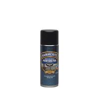 Hammerite - Peinture aérosol Antirouille - Application Direct sur Rouille - Protection Métal Extérieur - Séchage rapide et finition durable - Noir Martelé 400ml
