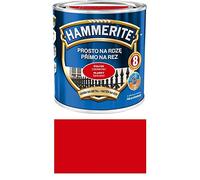 Hammerite Peinture de protection en métal anti-rouille 250 ml, rouge