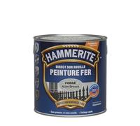 Hammerite Peinture Métal Direct sur Rouille - Anticorrosion, imperméable, direct sans sous-couche - Acier Brossé Forgé 2,5 L