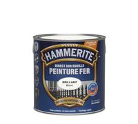 Hammerite Peinture Métal Direct sur Rouille - Anticorrosion, imperméable, direct sans sous-couche - Blanc Laqué 2,5 L