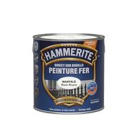 Peinture fer HAMMERITE Direct sur rouille martelé 2,5L blanc