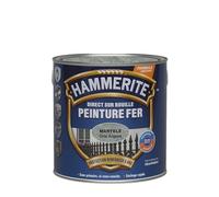 Hammerite Peinture métal Direct sur rouille – Anticorrosion – Gris argent martelé 2,5 L