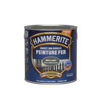 Hammerite Peinture Métal Direct sur Rouille - Anticorrosion, imperméable, direct sans sous-couche - Gris Anthracite Laqué 2,5 L