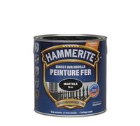 Hammerite Peinture Métal Direct sur Rouille - Anticorrosion, imperméable, direct sans sous-couche - Noir Martelé 2,5 L