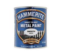 Hammerite - Peinture Métal Directe sur Rouille, Blanc Lisse, 750ml