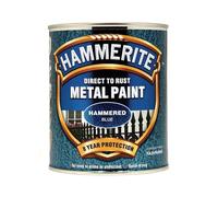 Hammerite - Peinture métal finition martelée rustique bleue 750 ml