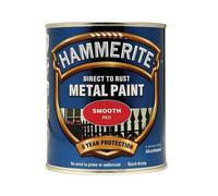 Hammerite - Peinture Métallique Rouge Finition Lisse 750ml