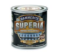 Hammerite Superia Vernis métal antirouille intérieur et extérieur, mat marron clair, 250 ml