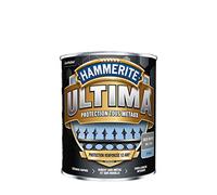 Hammerite Ultima - Peinture Acrylique Tous Métaux - 3 en 1 : Antirouille, Direct sur Rouille et Sans Sous-couche - Brillant Gris Moyen 2,5 L