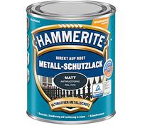 HAMMERITE Vernis de protection pour métal 2 en 1 mat, gris anthracite, 750 ml