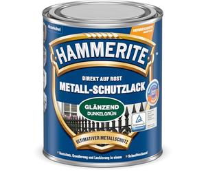 Hammerite Vernis de protection pour métal brillant, vert foncé, 250 ml