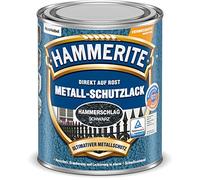 Hammerite Vernis de protection pour métal martelé 3 en 1 - Peinture antirouille pour métal - Résistant aux intempéries et aux chocs - Pour extérieur et intérieur - Noir - 250 ml