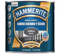 Hammerite Vernis direct sur fer et rouille, fer forgé noir, 2,5 L