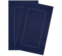 Hammetex Lot de 2 Tapis de Bain 51x86 cm, 100% Coton 900 GSM, Antidérapants, Lavables, Absorbants, Certifiés Oeko-TEX, Turquoise