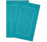 Hammetex Lot de 2 Tapis de Bain 51x86 cm, 100% Coton 900 GSM, Antidérapants, Lavables, Absorbants, Certifiés Oeko-TEX, Moutarde