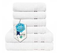 Hammetex Lot de 6 Serviettes, 2 de Bain 70x140 + 4 de Toilette 50x100 cm