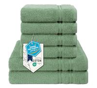 Hammetex Lot de 6 Serviettes, 2 de Bain 70x140 + 4 de Toilette 50x100 cm