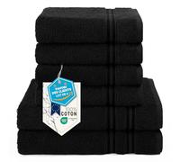 Hammetex Lot de 6 Serviettes, 2 de Bain 70x140 + 4 de Toilette 50x100 cm