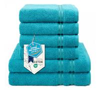 Hammetex Lot de 6 Serviettes, 2 de Bain 70x140 + 4 de Toilette 50x100 cm