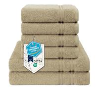 Hammetex Lot de 6 Serviettes, 2 de Bain 70x140 + 4 de Toilette 50x100 cm