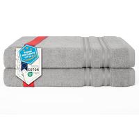 Hammetex Serviettes de Bain Lot de 2 70x140 cm, Douche, 100% Coton Éponge