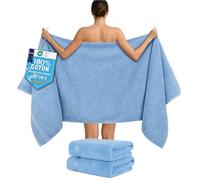Hammetex Serviettes de Sauna Lot de 2 80x200 cm, Serviette de Douche XL