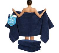 Hammetex Serviettes de Sauna Lot de 2 80x200 cm, Serviette de Douche XL