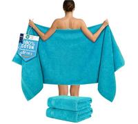 Hammetex Serviettes de Sauna Lot de 2 80x200 cm, Serviette de Douche XL