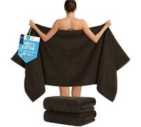 Hammetex Serviettes de Sauna Lot de 2 80x200 cm, Serviette de Douche XL