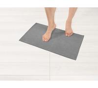 Hammetex Tapis de Bain Antidérapant 43x61 cm, 100% Coton 1200 GSM, Lavable, Absorbant, Séchage Rapide, Certifié Oeko-TEX, Gris Clair