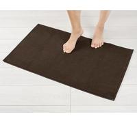 Hammetex Tapis de Bain Antidérapant 51x86 cm, 100% Coton 1200 GSM, Lavable, Absorbant, Séchage Rapide, Certifié Oeko-TEX, Noir