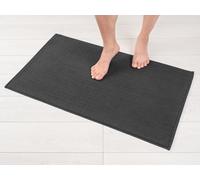 Hammetex Tapis de Bain Antidérapant 51x86 cm, 100% Coton 1200 GSM, Lavable, Absorbant, Séchage Rapide, Certifié Oeko-TEX, Blanc