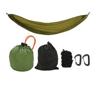 Hammock,Camping Hammock, Portable Parachute Hammock with Storage Bag and snap Hook for Outdoor Activities(Grey)(Army Green)