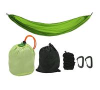 Hammock,Camping Hammock, Portable Parachute Hammock with Storage Bag and snap Hook for Outdoor Activities(Grey)(Green)