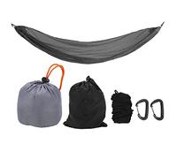 Hammock,Camping Hammock, Portable Parachute Hammock with Storage Bag and snap Hook for Outdoor Activities(Grey)(Grey)