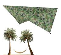 Hammock Rain Fly - Portable Tent Tarp Cover, Durable Weatherproof Fabric Build, Quick Setup Shelter Design, Compact Carry Storage Solution | Camping, Hiking Trips, Protection, Wilderness Exploration