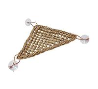 Hammock Reptile Lizard Hammock Terraristique Lézard Habitat Décor Accessoire de Décoration d'habitat en fibre d'herbe naturelle Triangle Petits Animaux Hamac Lit