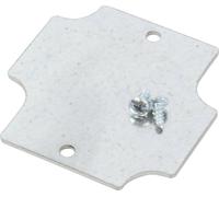 Hammond Electronics 1555BFPL acier argent (L x l x H) 54 x 54 x 1.6 mm 1 pc(s)