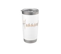 Hammond Indiana Design vintage élégant Gobelet isotherme en acier inoxydable double paroi