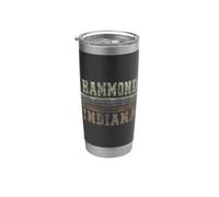 Hammond Indiana rétro Gobelet isotherme en acier inoxydable double paroi