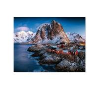 Hamnoï, îles Lofoten，1000 Pièces Puzzle en Papier Intéressant Puzzle défi Cérébral pour Les Femmes Jouets De Décompression（38x26cm）-A21