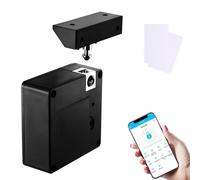 HAMON Smart Serrure de Tiroir, RFID électronique, Pour Armoires de Cuisine, de Meubles, avec application NFC, Serrure de Boîte aux Lettres, sécurité Enfant, Serrure électronique, Noire