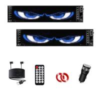 HAMON Yeux du Diable LED Camion Voiture, Écran Programmable APP, Flexible 10x35cm (2pcs)